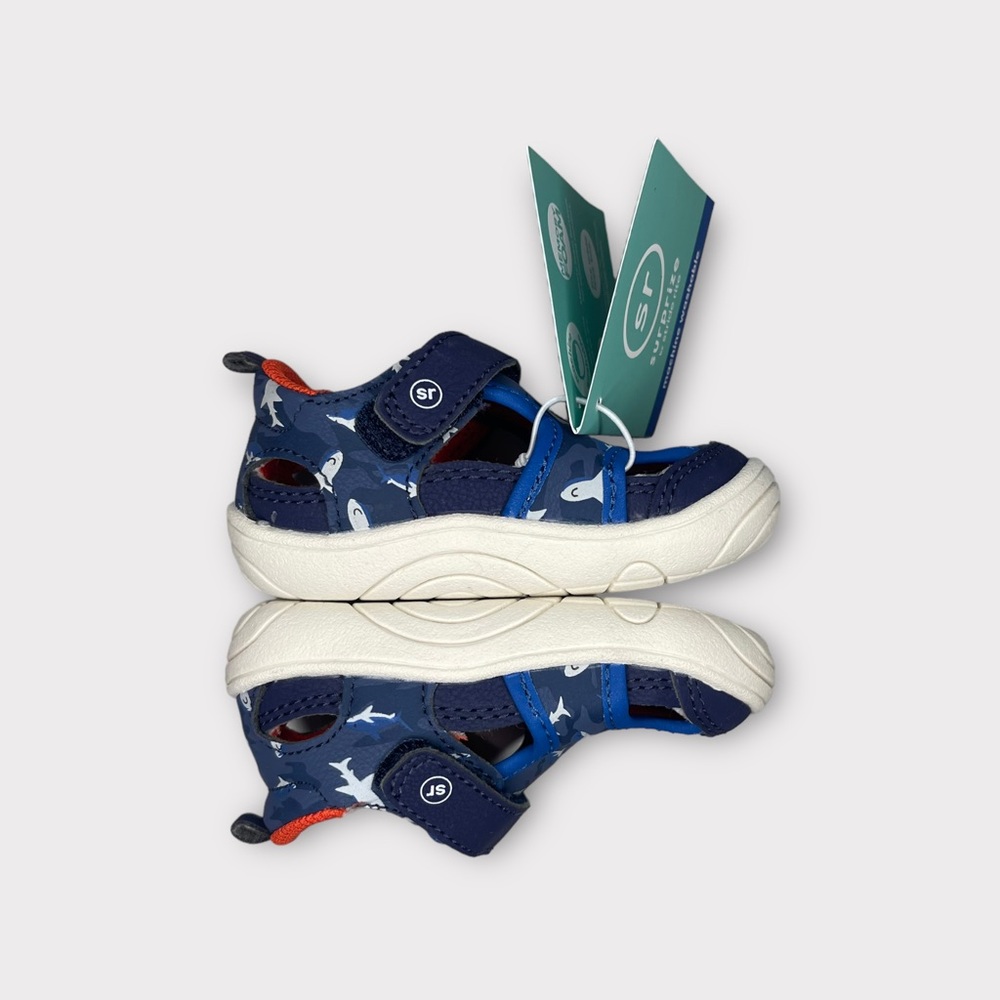 Surprize By Stride Rite Shark Pattern Flow Sandals - Picture 3 of 4